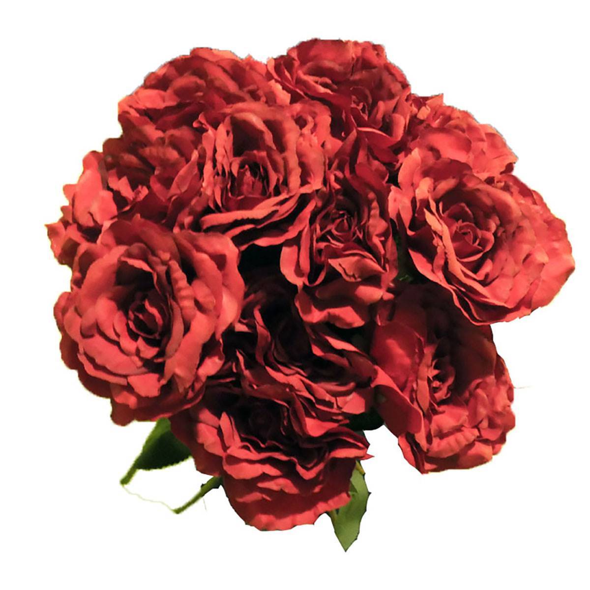 Artificielles - Bouquet de 11 roses artificielles Saint Valentin Passion H 75 cm - Imagen 1