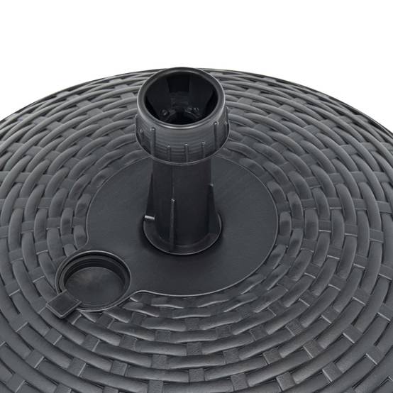 ComfortXL - Pied de Parasol Remplissable Sable Eau 20 L Plastique Rotin pour Extérieur Anthracite – ComfortXL Outdoor Living - Image 5