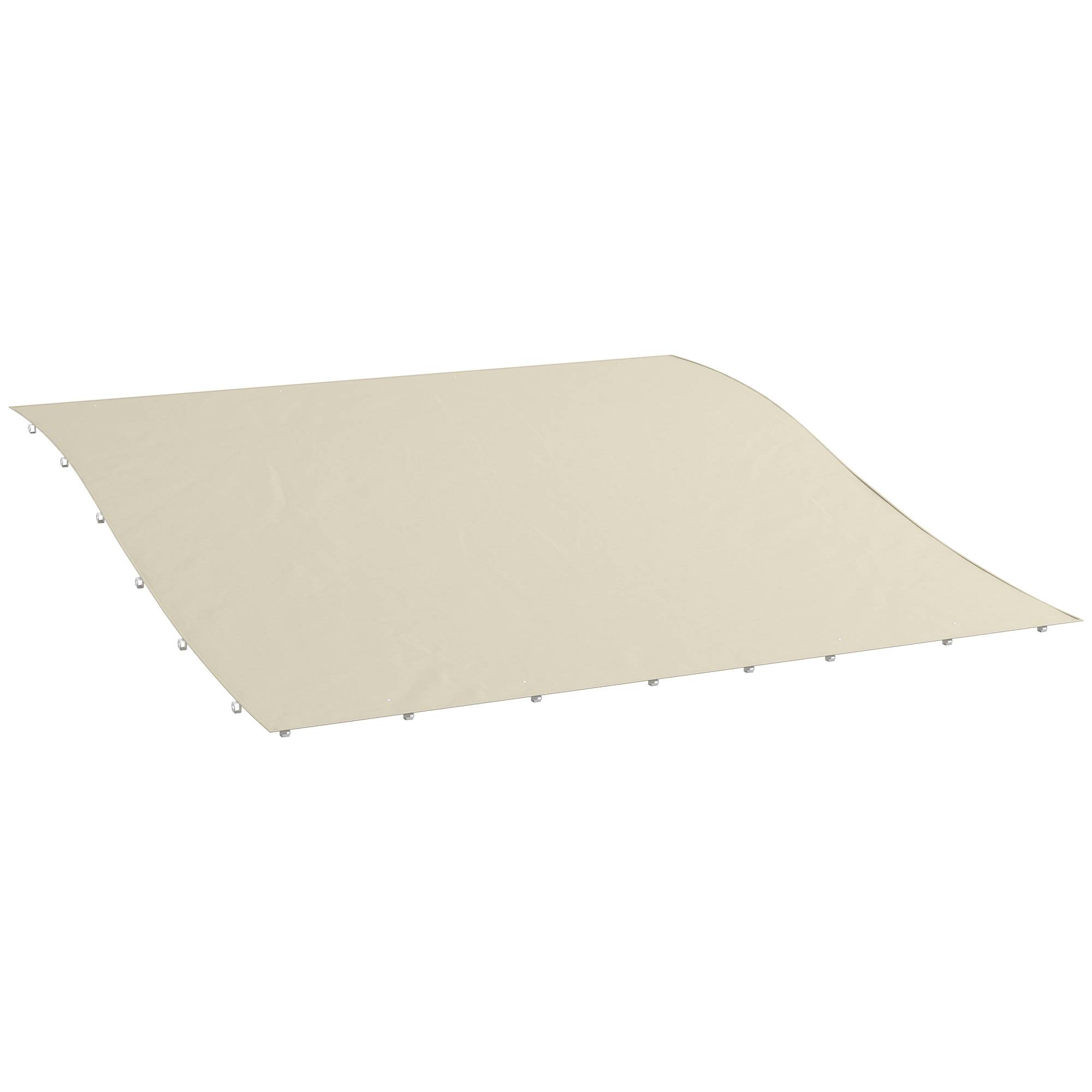 Toile de rechange pour pergola polyester toit rétractable jardin 3x2.5m beige - ComfortXL Outdoor Living - Image 1