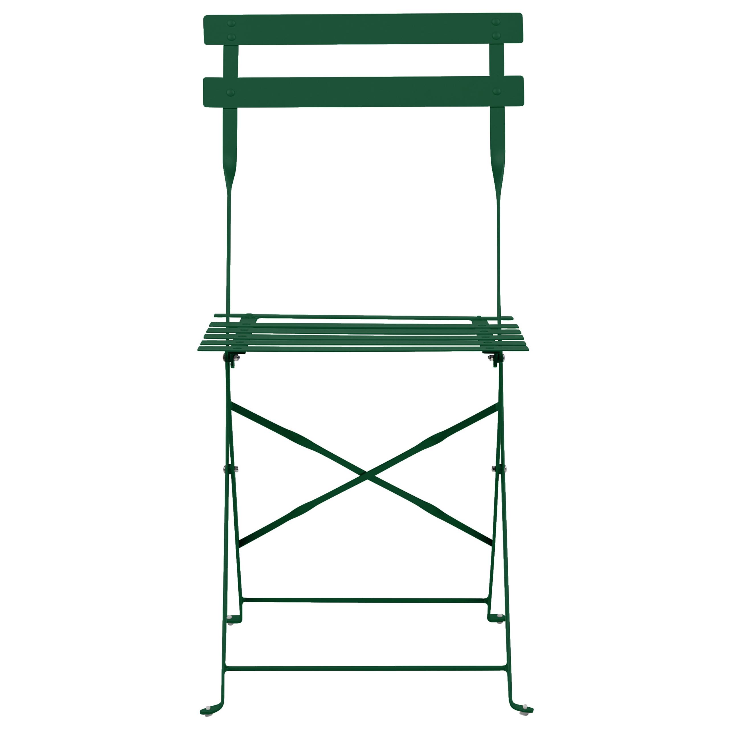 Beliani - Set de bistrot, 2 Personnes Acier Vert foncé FIORI - Beliani - Imagen 5