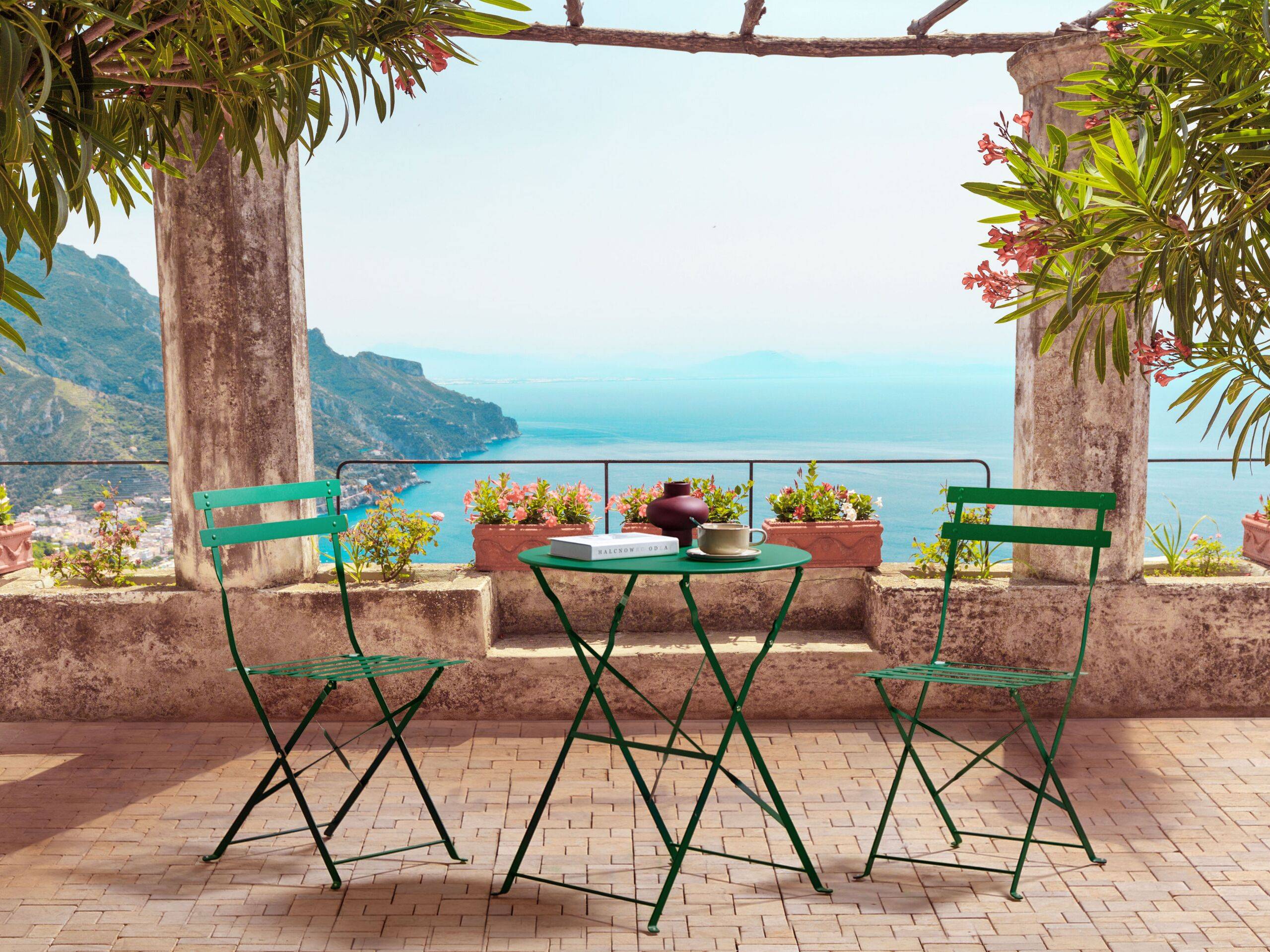 Beliani - Set de bistrot, 2 Personnes Acier Vert foncé FIORI - Beliani - Imagen 1