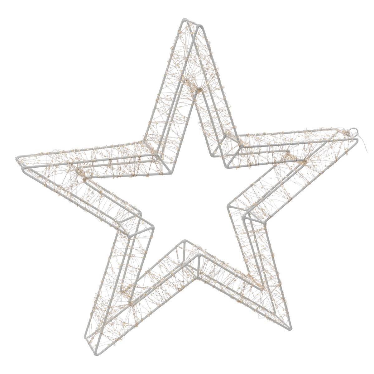 Fééric Lights & Christmas - Décoration d extérieur étoile 1800 LED blanc chaud H55cm avec transfo FEERIC LIGHTS & CHRISTMAS - Imagen 1