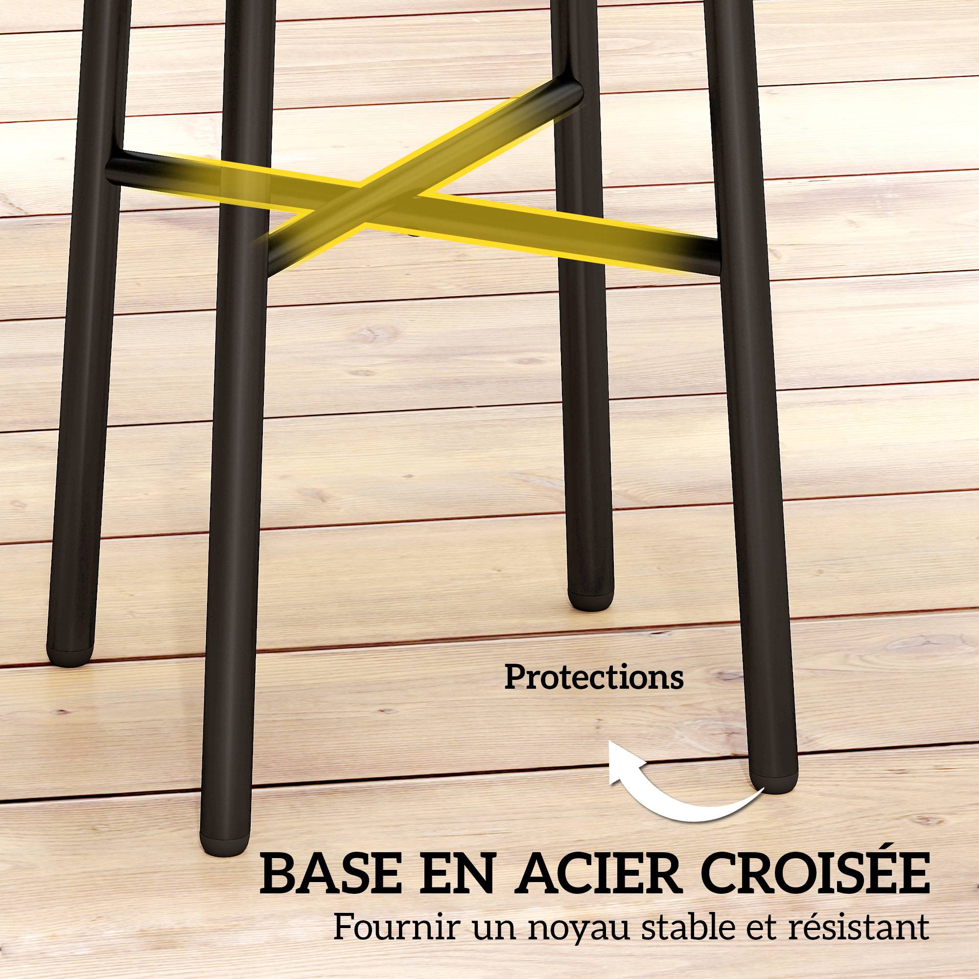 Table basse d'appoint ronde jardin résine tressée balcon plateau verre trempé 46x46x43cm naturel - ComfortXL Outdoor Living - Image 8