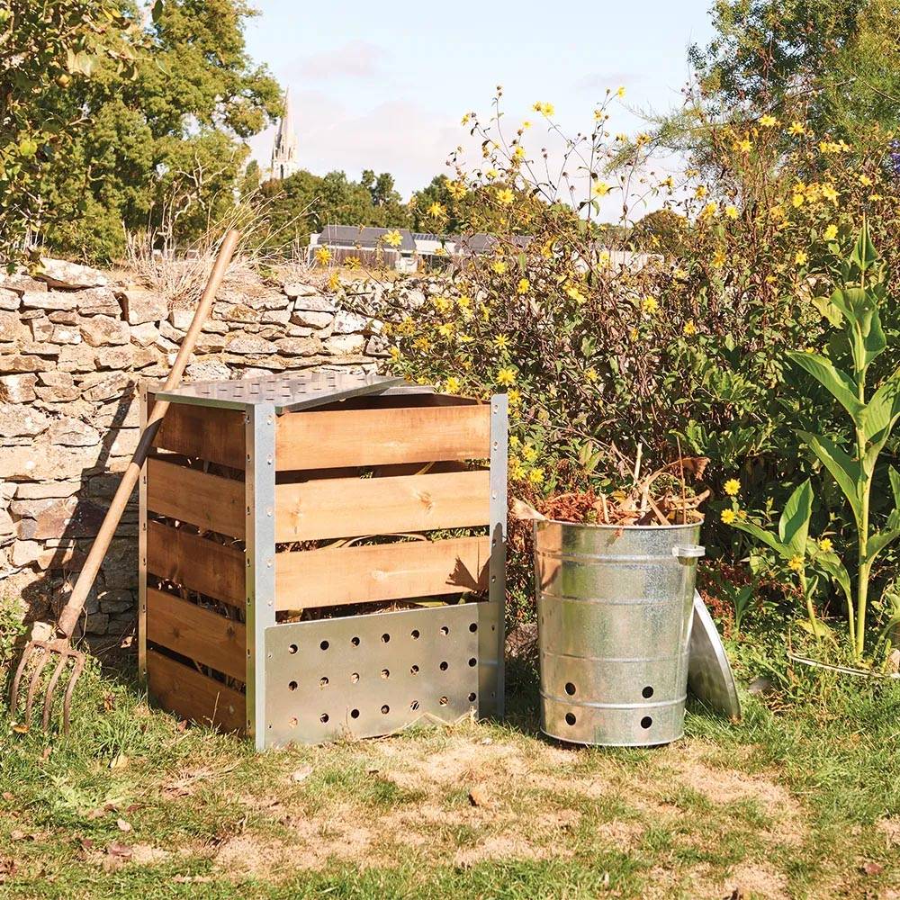 Guillouard - Silo à compost acier et bois 470L - Imagen 2