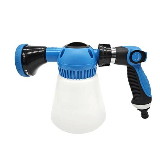 Pistolet à Mousse 2 en 1 - 900ml - 6 Jets Réglables - Nettoyage Voiture et Jardin - EURO VANADIUM - Image 1