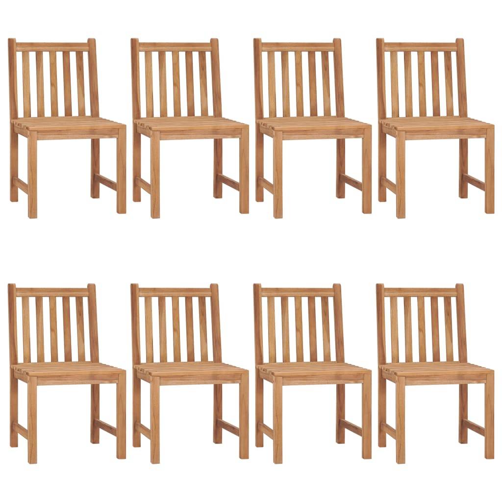 ComfortXL - Chaises de Repas Lot de 8 en Teck Durable avec Coussins Épais 7cm pour Table de Jardin Beige – ComfortXL Outdoor Living - Image 2
