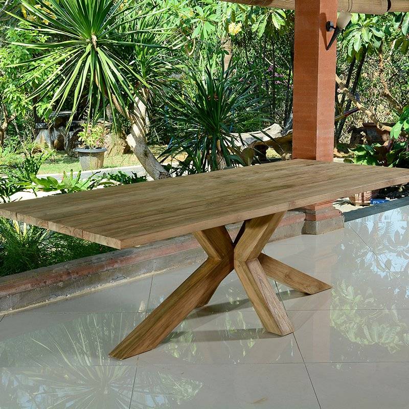 Table en teck recyclé 240 cm, Conceptual - Gecko Jardin - Imagen 1