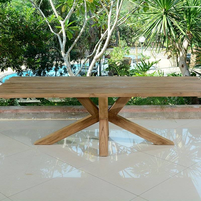 Table en teck recyclé 240 cm, Conceptual - Gecko Jardin - Imagen 6