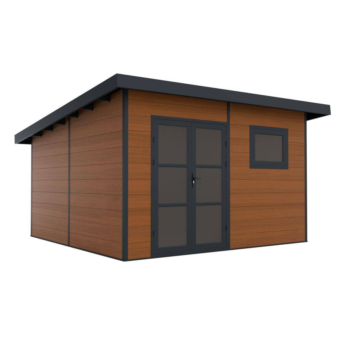 Direct Abris - Abri de Jardin Composite ALMA - 15m2 - Brun - Cabane de Jardin - Image 3