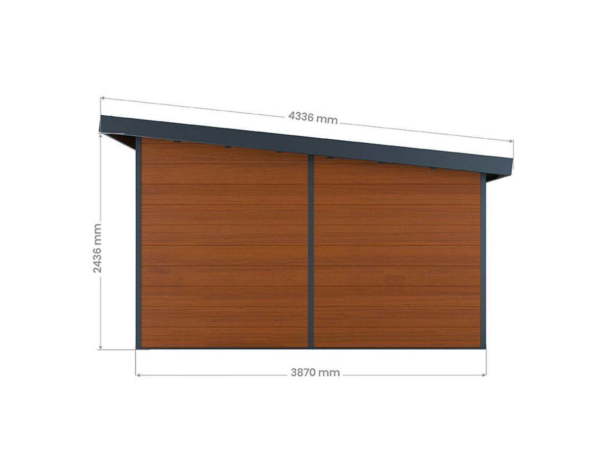 Direct Abris - Abri de Jardin Composite ALMA - 15m2 - Brun - Cabane de Jardin - Image 7