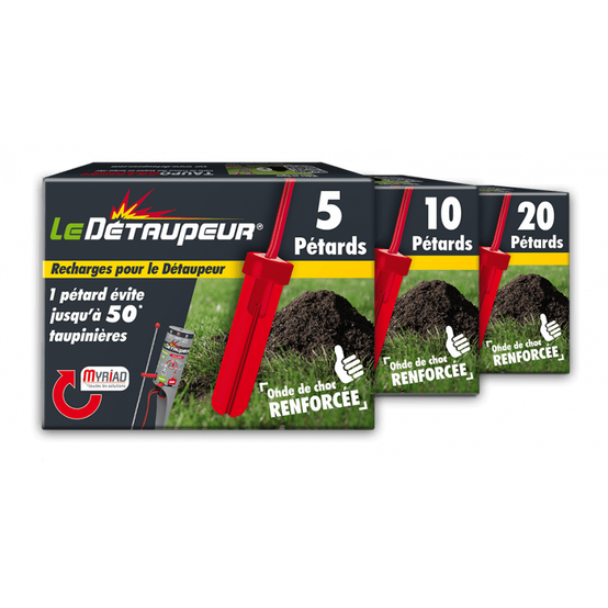Piège à taupe Le Détaupeur recharge de 20 pétards - Image 2