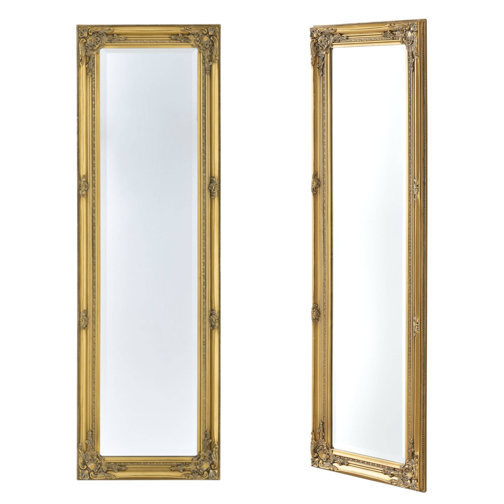 Helloshop26 - Miroir mural 132 x 42 x 3,5 cm doré - Imagen 1