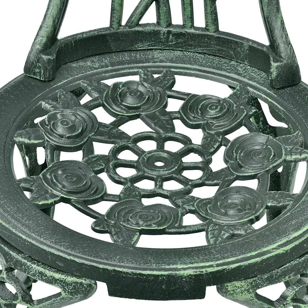 Vidaxl - Ensemble de bistro 3 pcs-Salons de jardin Aluminium coulé Vert - Image 8