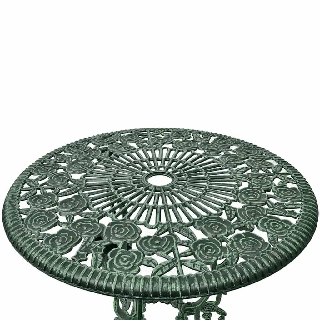 Vidaxl - Ensemble de bistro 3 pcs-Salons de jardin Aluminium coulé Vert - Image 5