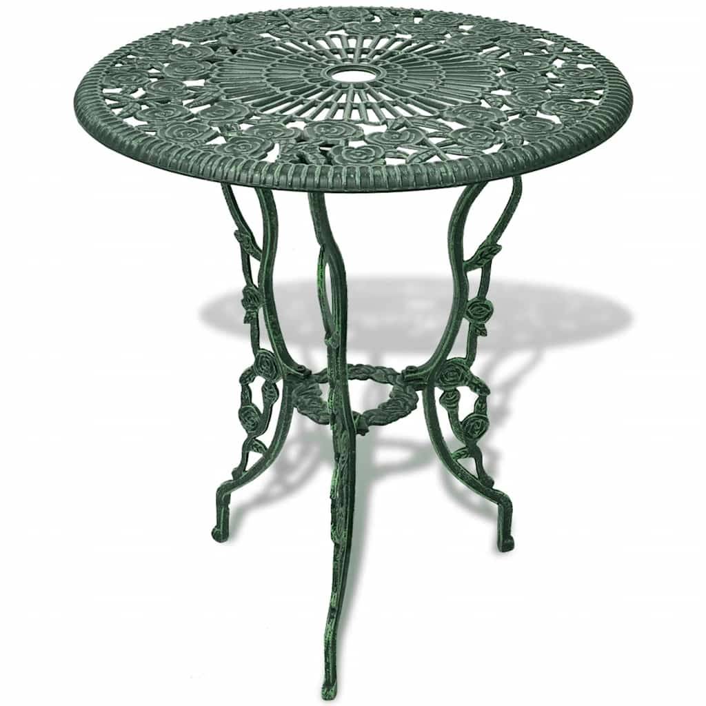 Vidaxl - Ensemble de bistro 3 pcs-Salons de jardin Aluminium coulé Vert - Image 2