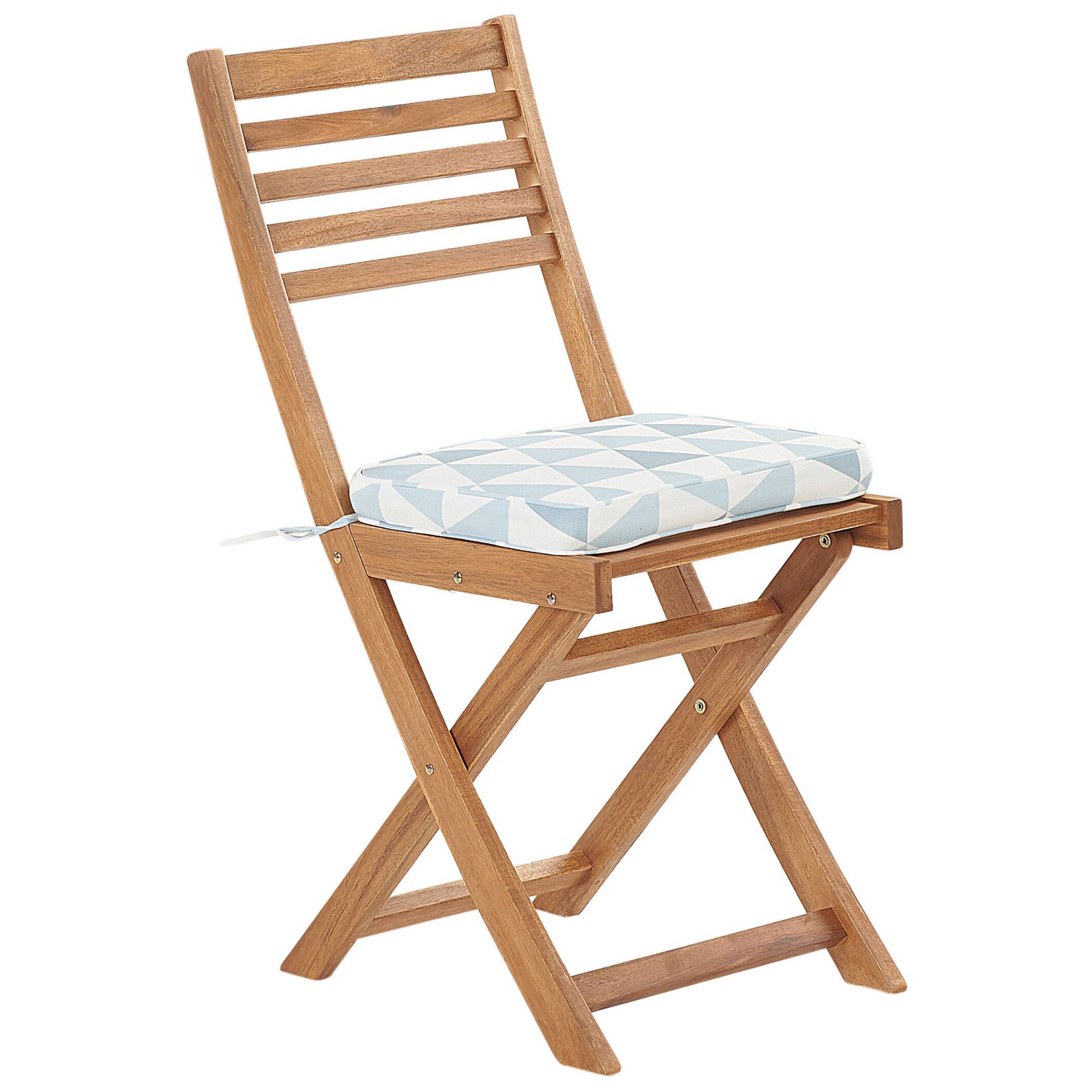 Beliani - Set de bistrot, 2 Personnes Acacia Bleu FIJI - Beliani - Imagen 4