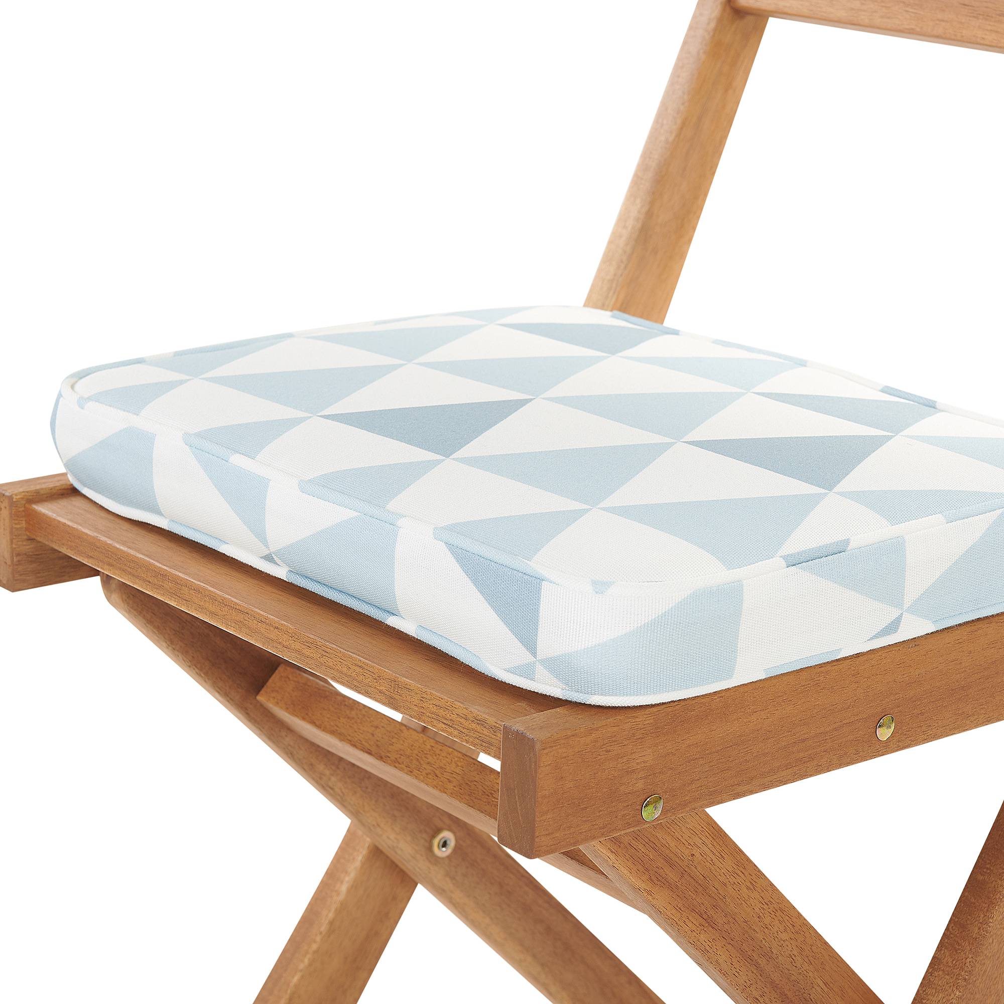 Beliani - Set de bistrot, 2 Personnes Acacia Bleu FIJI - Beliani - Imagen 5