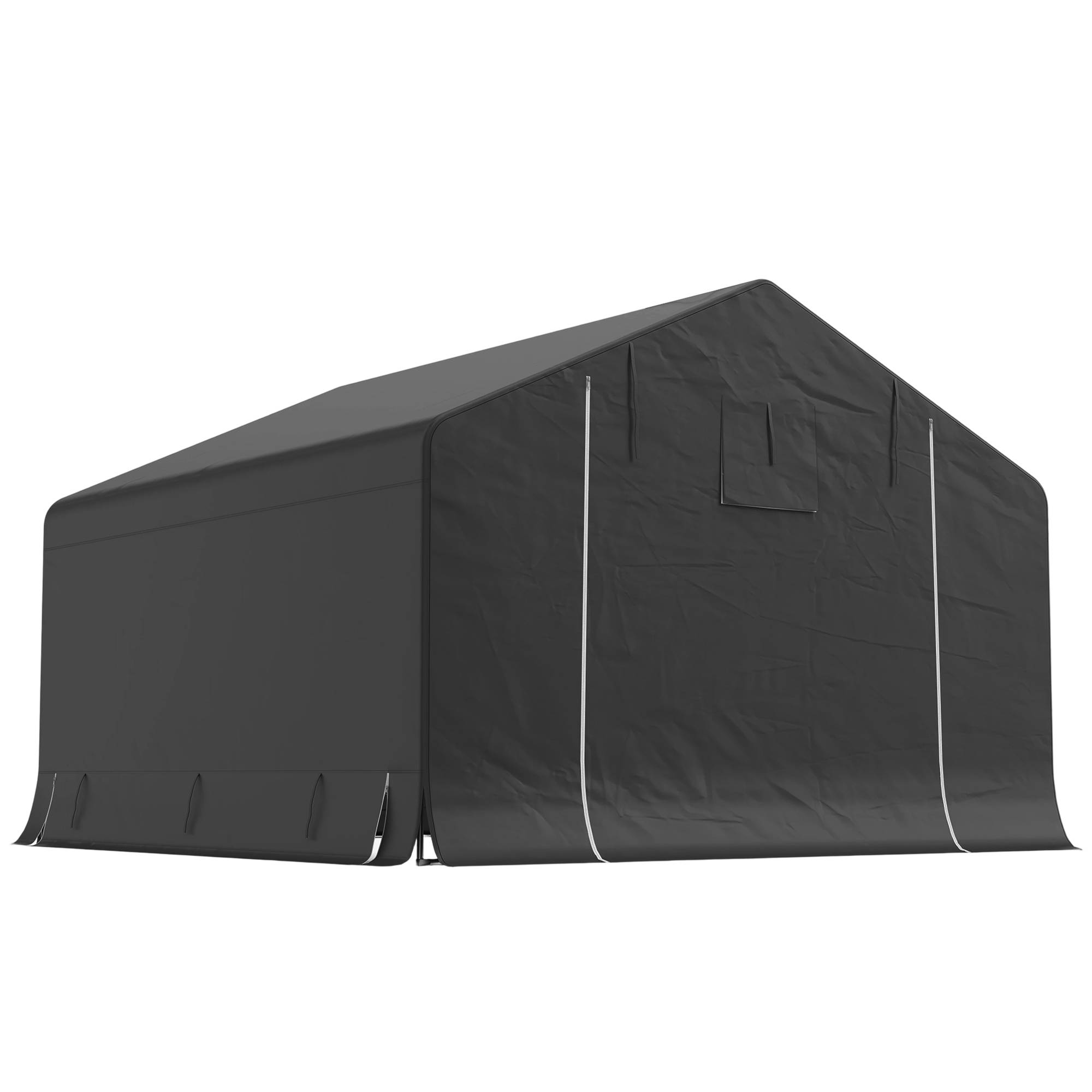 Abri de Jardin Tente de Stockage Imperméable pour Moto 300 x 300 x 210 cm Porte Enroulable - Image 2