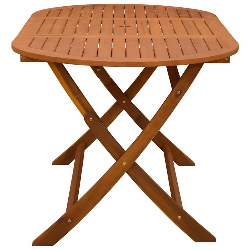 PANGIVO - Table pliable de jardin bois d'eucalyptus massif 160 x 85 x 75 cm - PANGIVO - Image 4