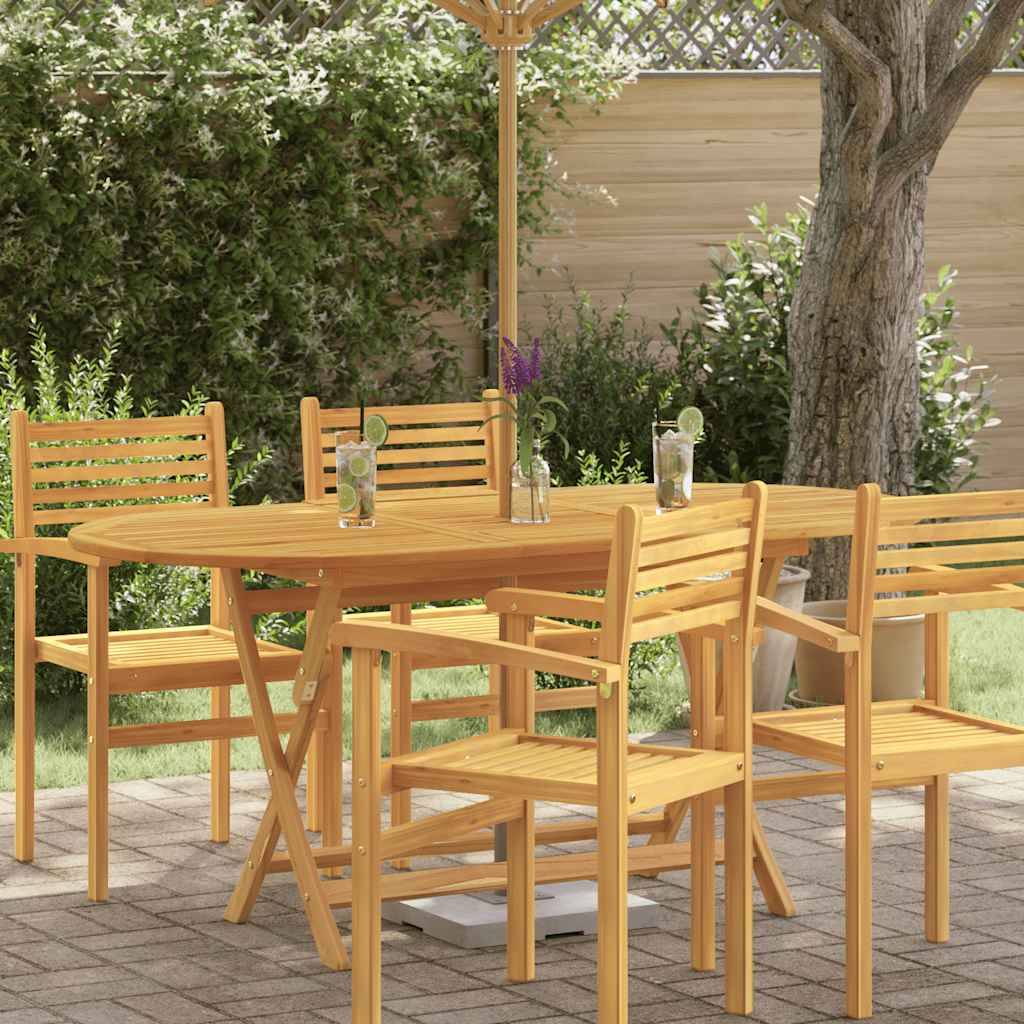 PANGIVO - Table pliable de jardin bois d'eucalyptus massif 160 x 85 x 75 cm - PANGIVO - Image 1