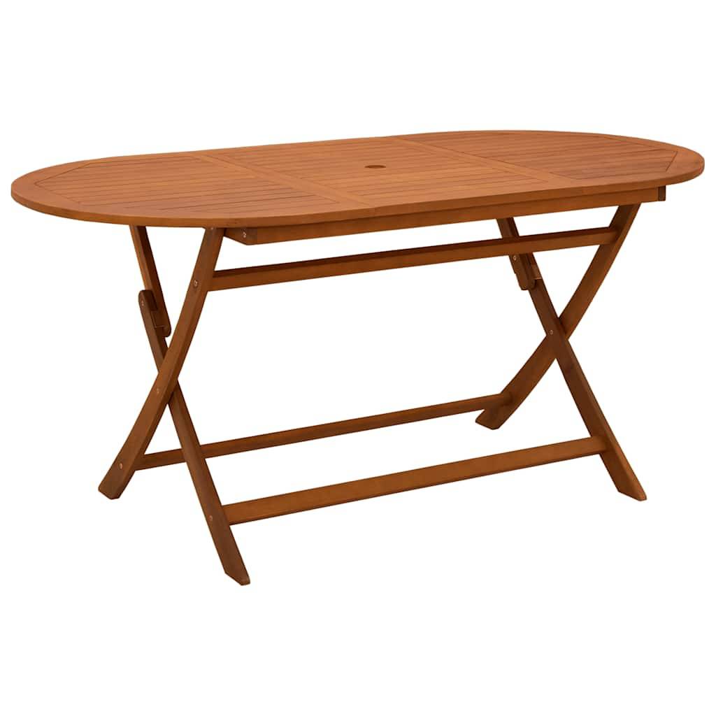 PANGIVO - Table pliable de jardin bois d'eucalyptus massif 160 x 85 x 75 cm - PANGIVO - Image 2