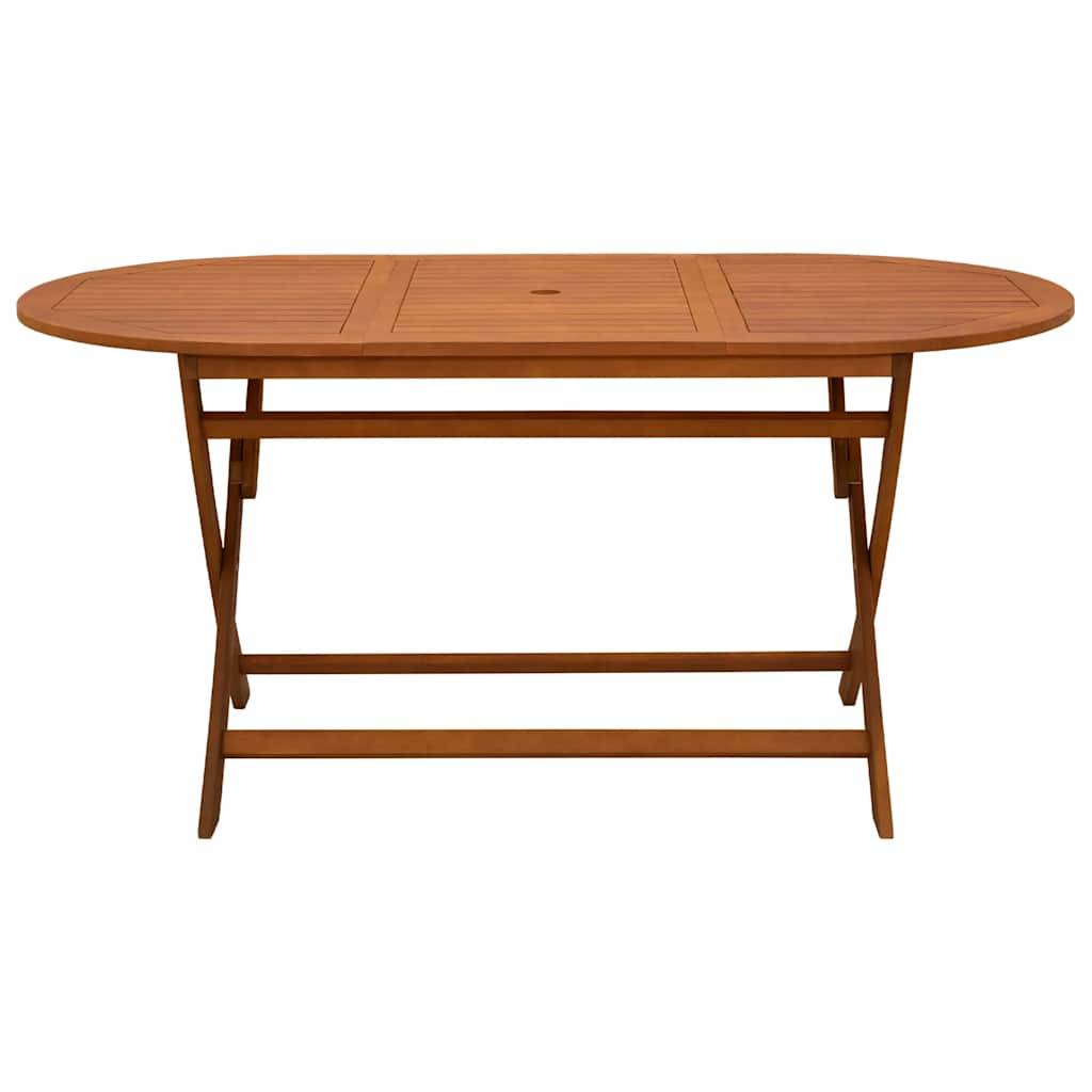 PANGIVO - Table pliable de jardin bois d'eucalyptus massif 160 x 85 x 75 cm - PANGIVO - Image 3