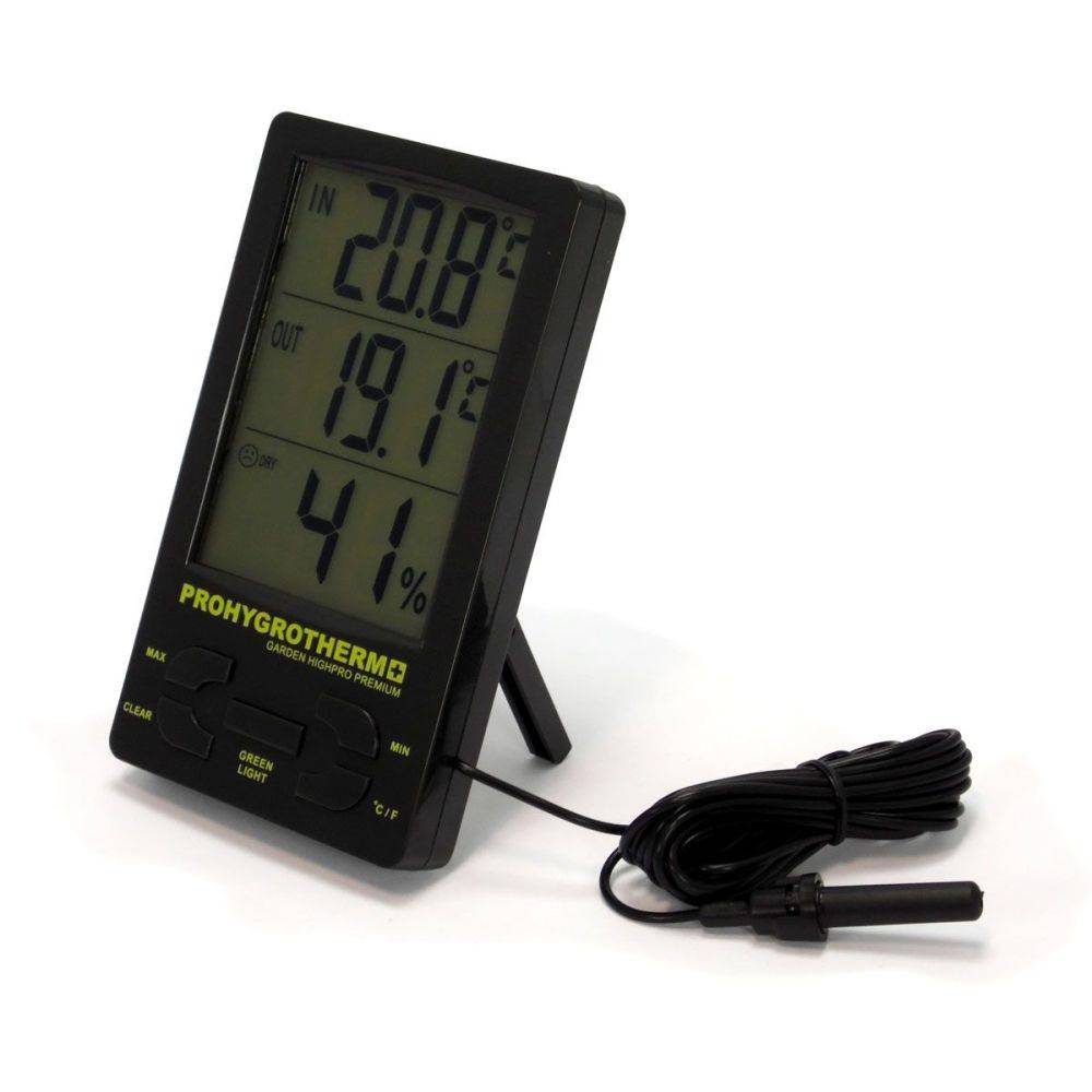 Thermomètre / Hygromètre PRO Digital avec sonde de T° - Garden HighPro - Image 2