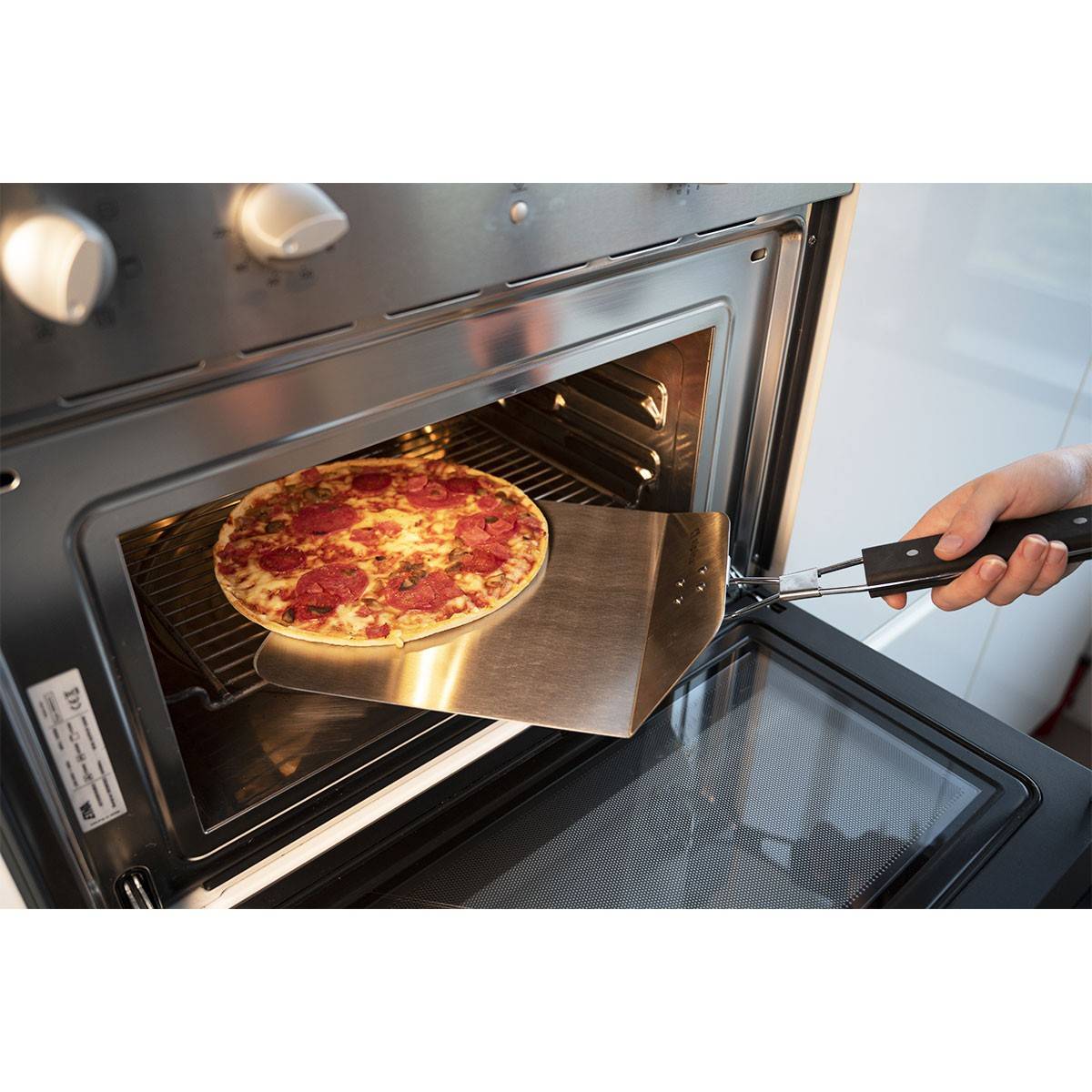 Alpina - Pelle à pizza Manche pliable 25 x 24 longueur 55cm Aluminium alimentaire Spatule à pizza ALPINA - Imagen 4