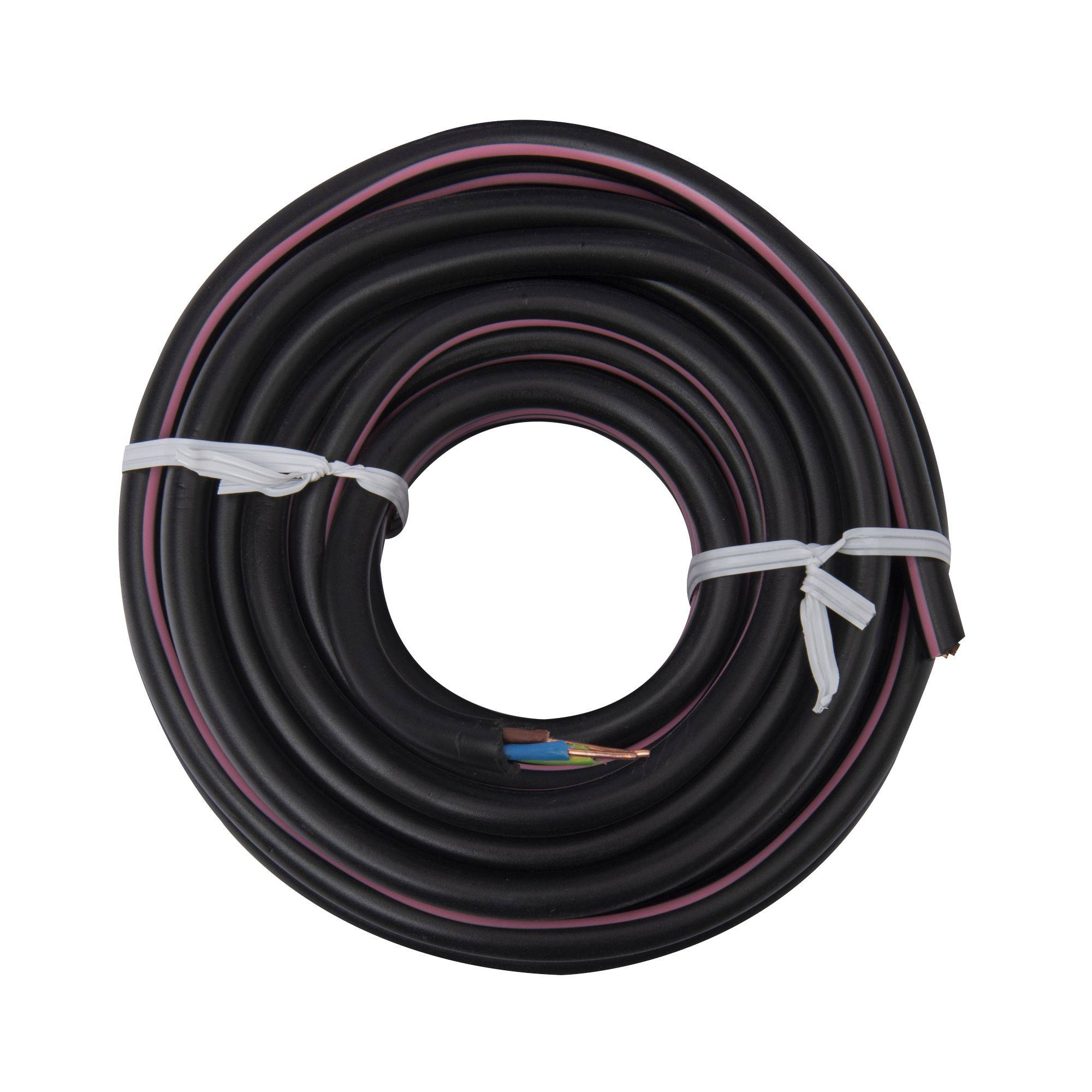 Zenitech - Câble d'alimentation électrique U1000R2V 3G1,5 Noir - 10m - Imagen 3