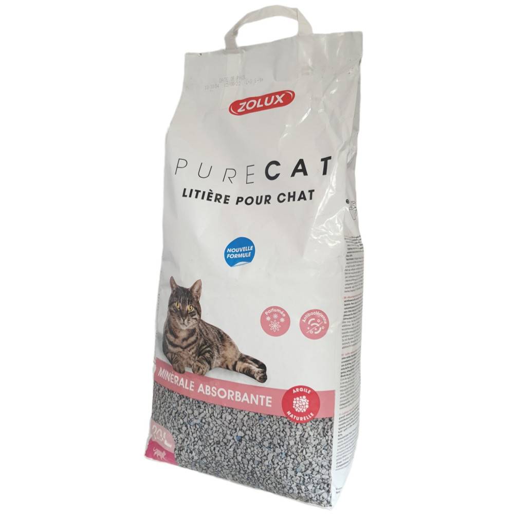 Zolux - Litière pure cat minérale absorbante parfumée 20 litres soit 13 kg pour chats - Imagen 3