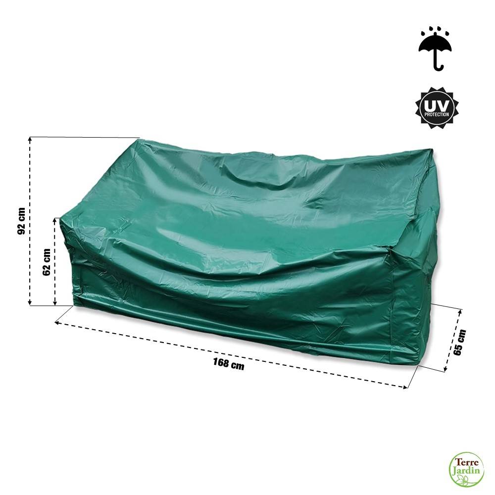 Terre Jardin - Housse pour banc de jardin en PVC - Imagen 2