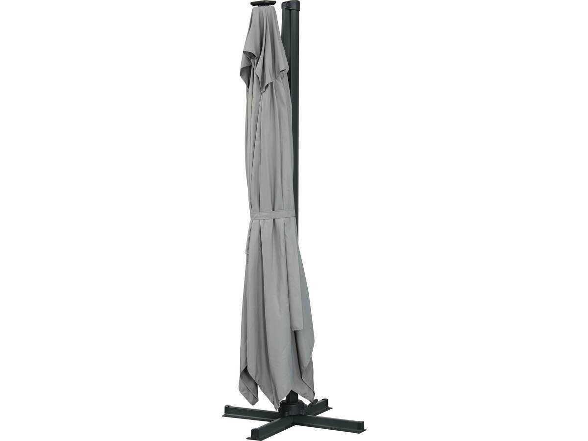 Parasol Jardin Déporté Led Alu "sun 3 Luxe" 3 X 3 M - Gris -habitat Et Jardin - Imagen 2