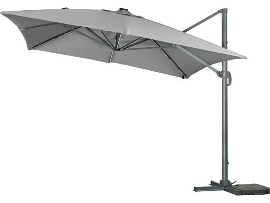 Parasol Jardin Déporté Led Alu "sun 3 Luxe" 3 X 3 M - Gris -habitat Et Jardin - Image 3