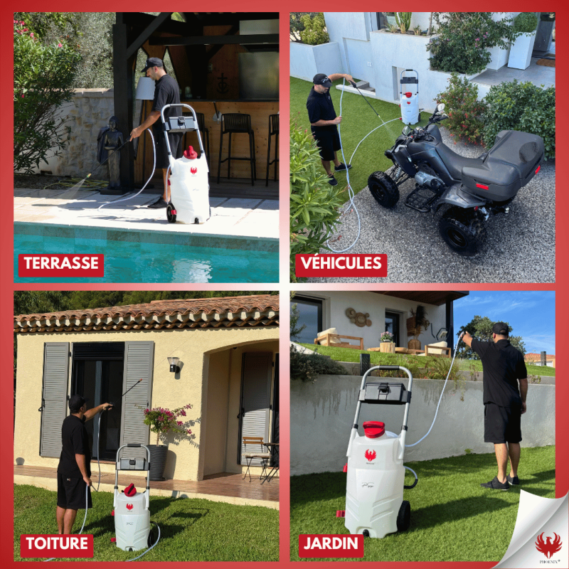 PRO SPRAYER EVO PHOENIX 1 BAT 5,10 OU 20L NET'PRO + perche télescopique EVO 5.4 m - 5 L - Image 3