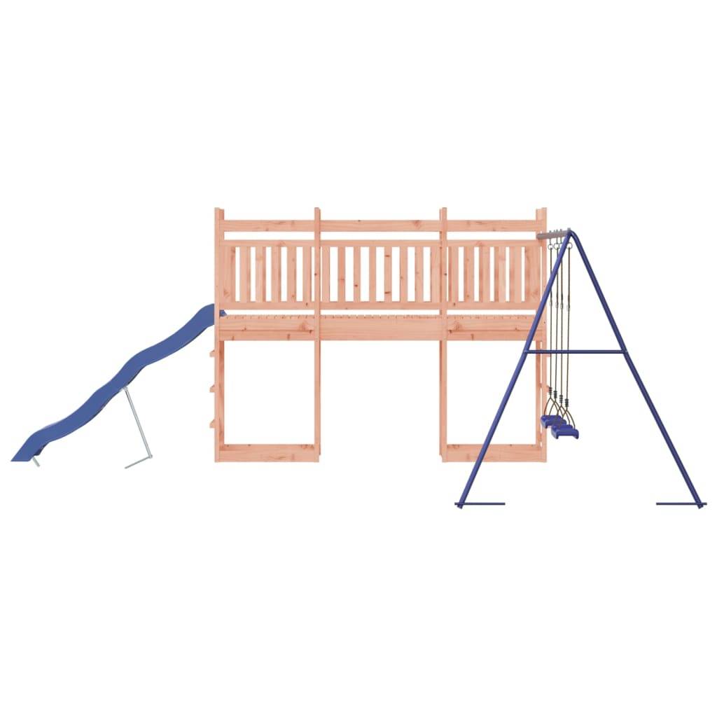 Helloshop26 - Aire de jeux d'extérieur balançoires toboggan portiques robuste jeux jardin 314 x 535 x 207 cm bois massif de douglas - Imagen 5