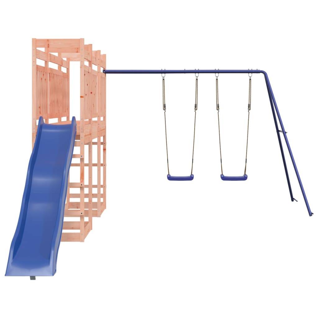 Helloshop26 - Aire de jeux d'extérieur balançoires toboggan portiques robuste jeux jardin 314 x 535 x 207 cm bois massif de douglas - Imagen 3