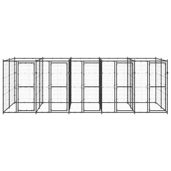 Vidaxl - Chenil extérieur Acier 12,1 m² vidaXL 3082263 - Imagen 2