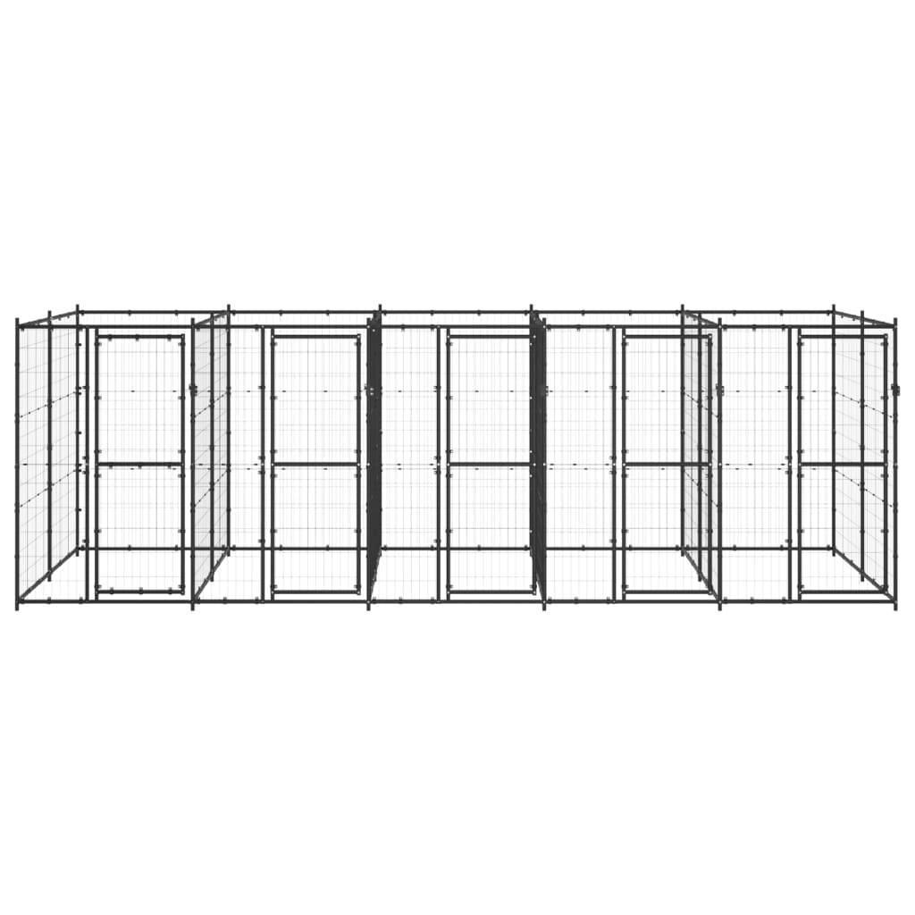 Vidaxl - Chenil extérieur Acier 12,1 m² vidaXL 3082263 - Imagen 2