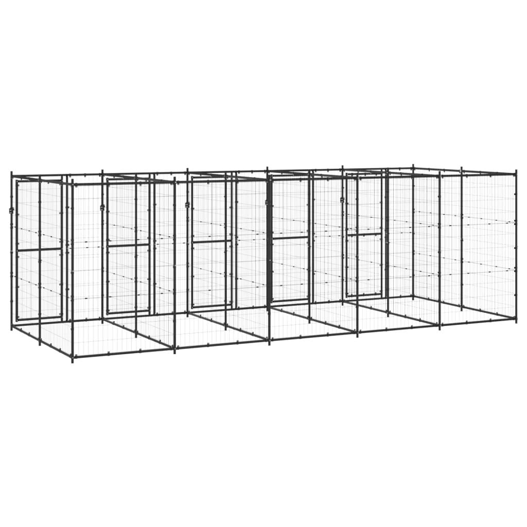 Vidaxl - Chenil extérieur Acier 12,1 m² vidaXL 3082263 - Imagen 5