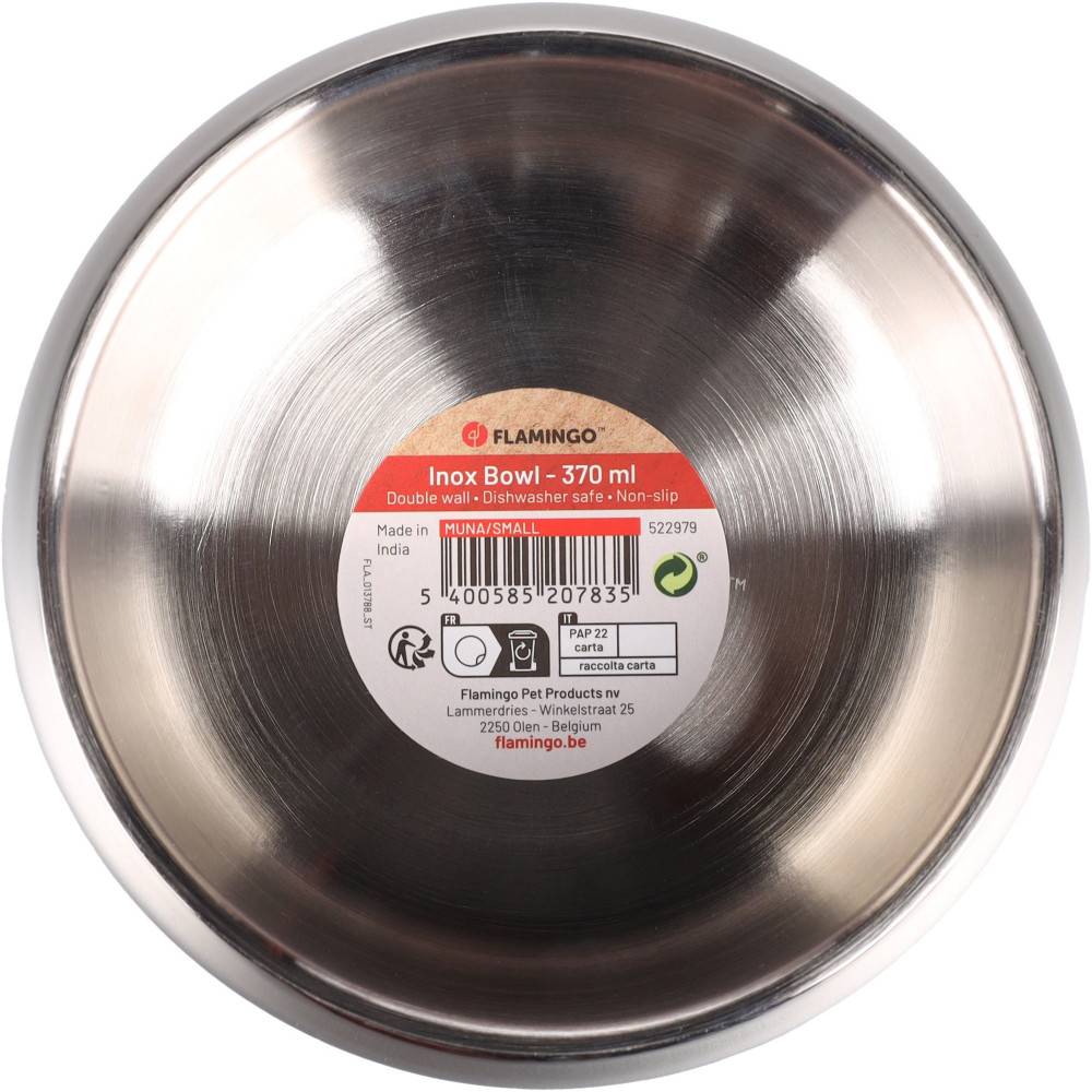 Gamelle  ø 11 cm 370 ml Muna Rond pour la nourriture ou l'eau  pour chien - Imagen 1