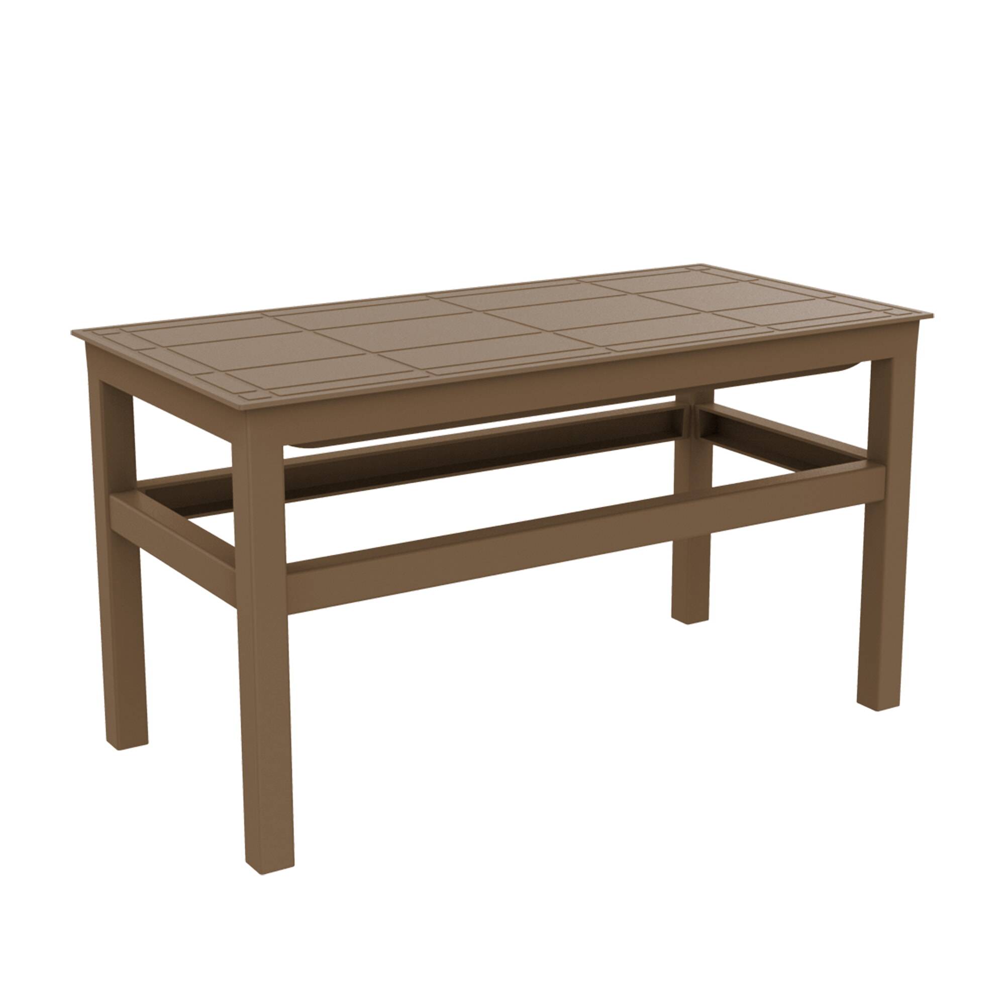 Table basse extérieur 90x45 chocolat CLICK-CLACK Resol - Image 1