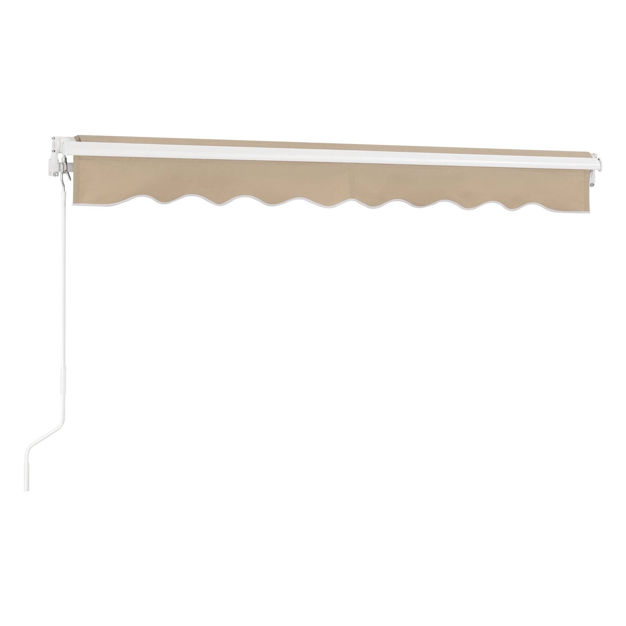 Helloshop26 - Store banne avec manivelle 250 x 200 cm beige - Imagen 4