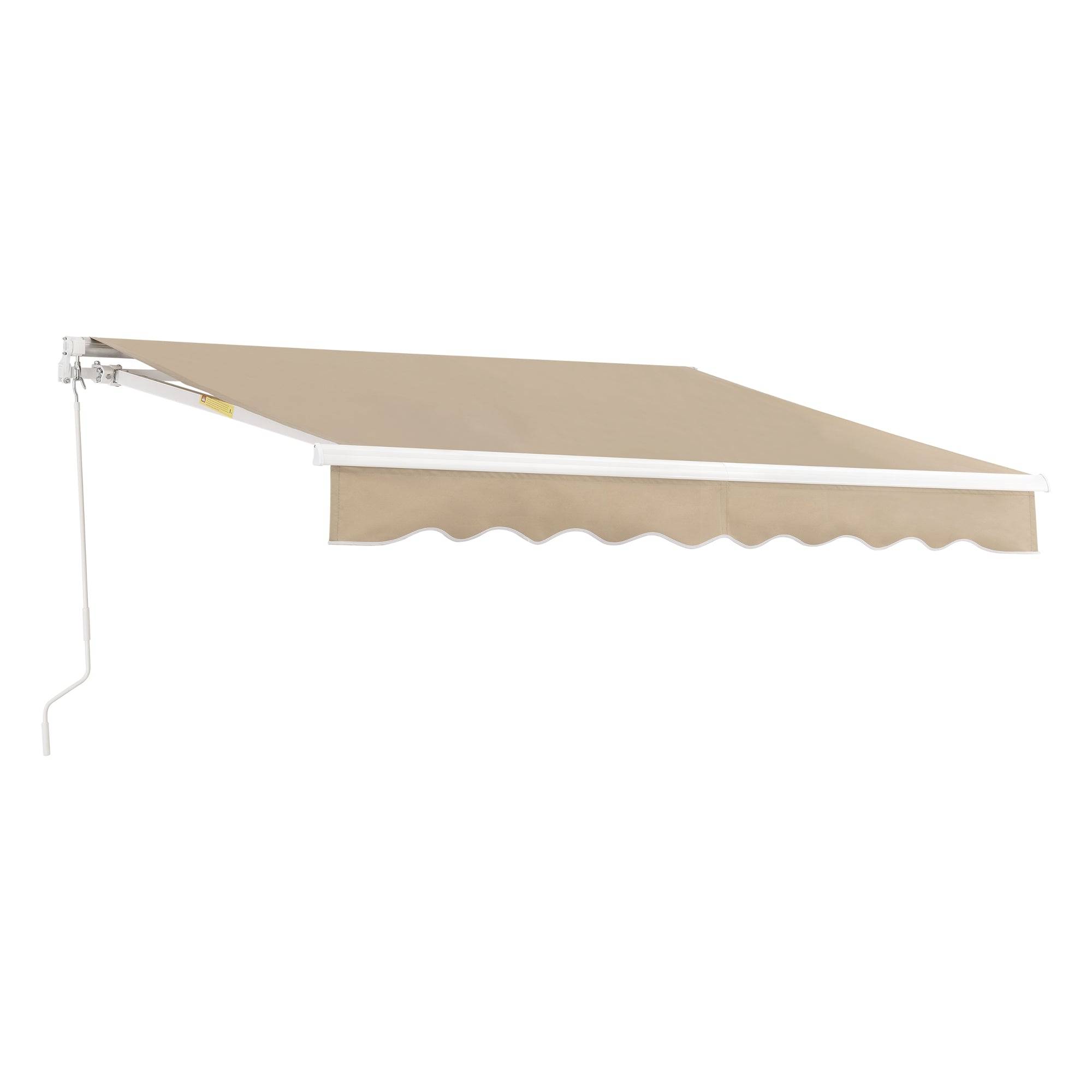 Helloshop26 - Store banne avec manivelle 250 x 200 cm beige - Imagen 1