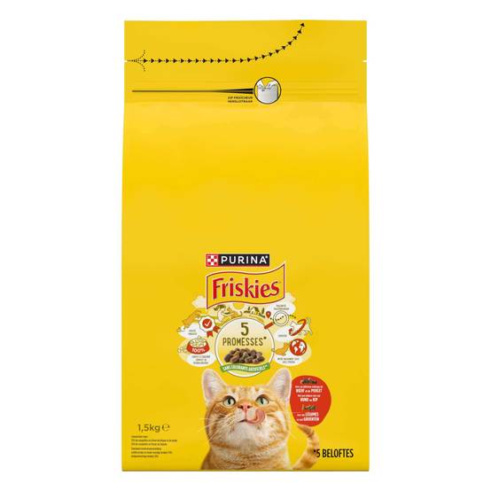 Purina One - Purina - Croquettes chat mélange de Bœuf, Poulet avec des Légumes 1.5 KG