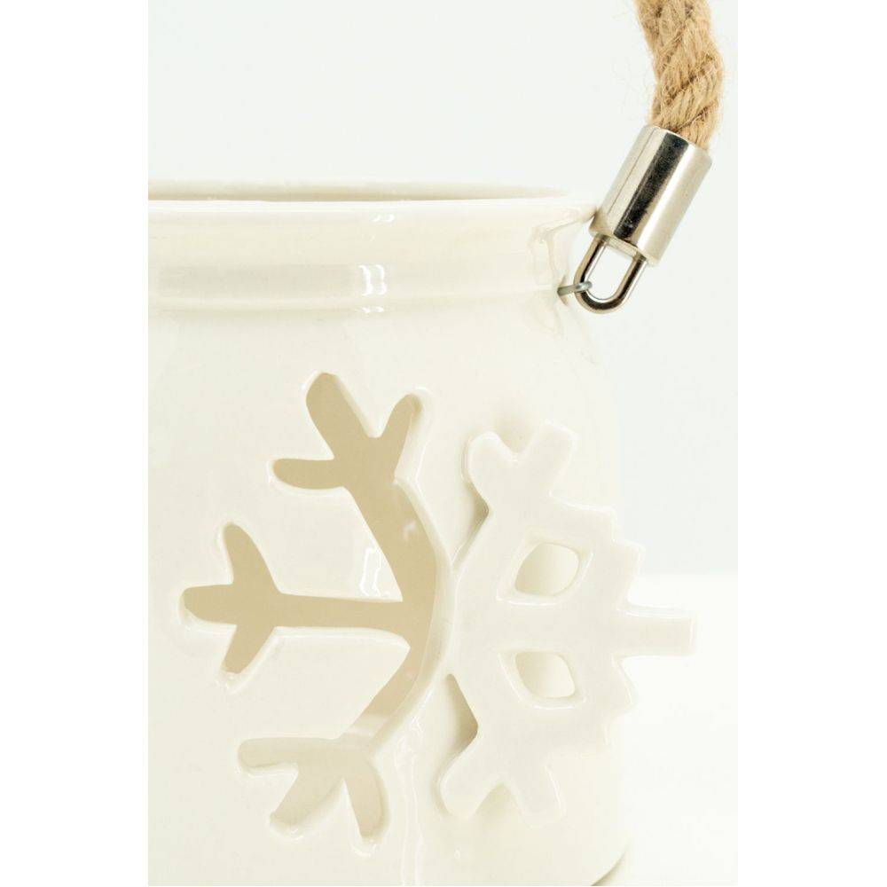 Aubry Gaspard - Photophore en verre teinté flocon de neige - Imagen 4
