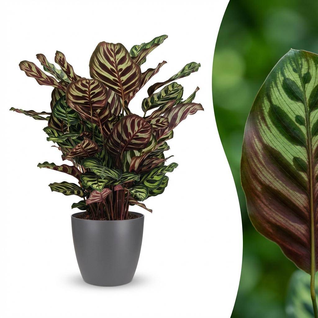 Calathea Makoyana - Pot de 19cm - Hauteur 70cm - Blanc - Plantes d'intérieur - Image 10