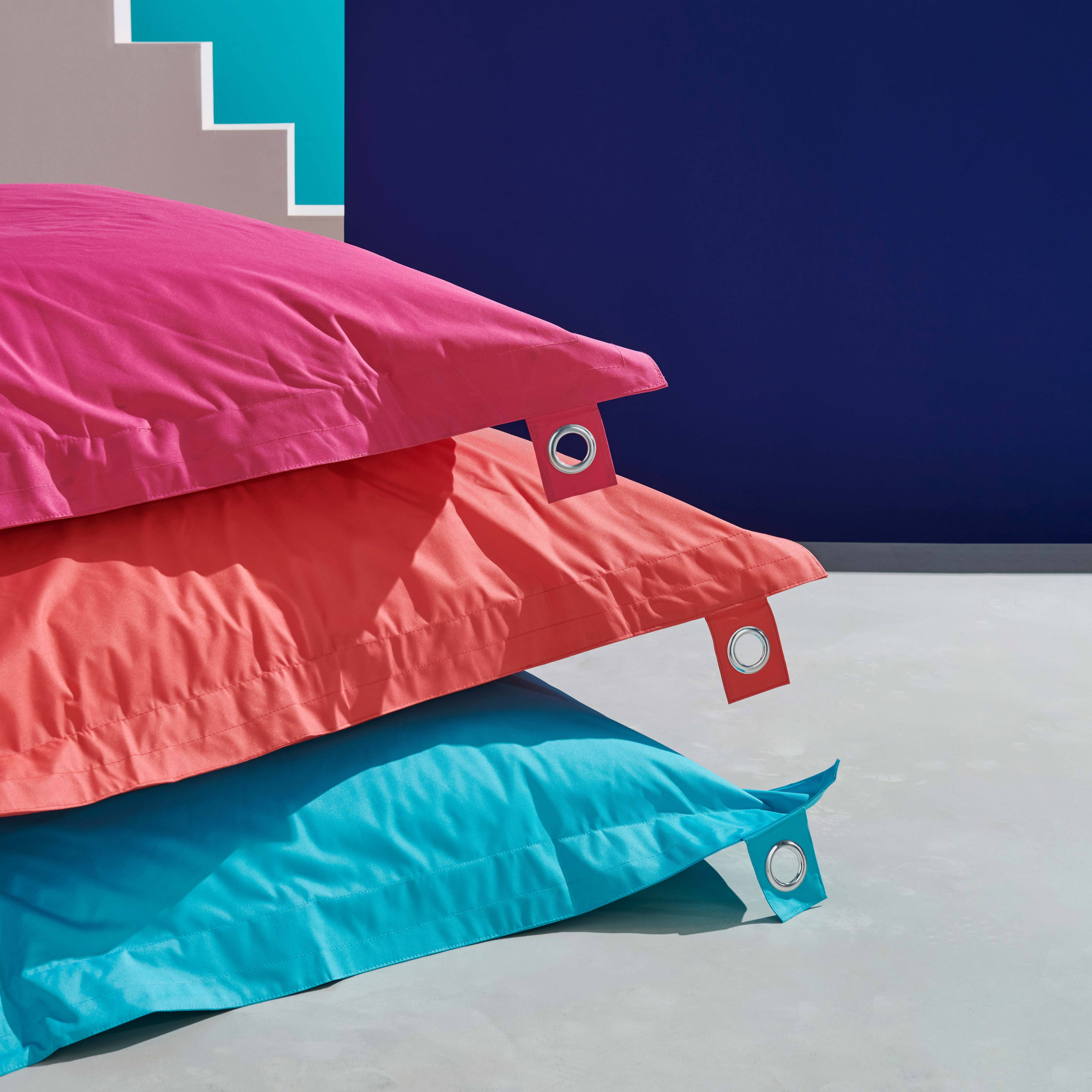 Oviala - Housse vide de pouf de jardin en polyester azul 180 x 145 cm Solys - Oviala - Imagen 4
