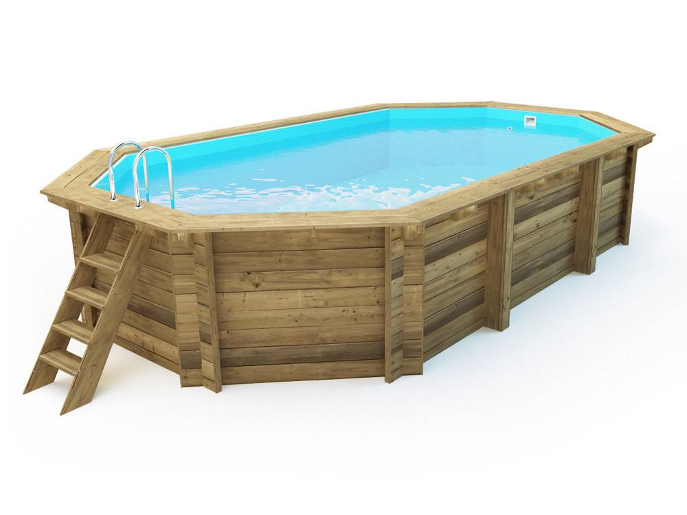 Habitat Et Jardin - Piscine Bois " Brazilia 145 "  5.86 X 3.86 X 1.44 M -habitat Et Jardin - Image 2