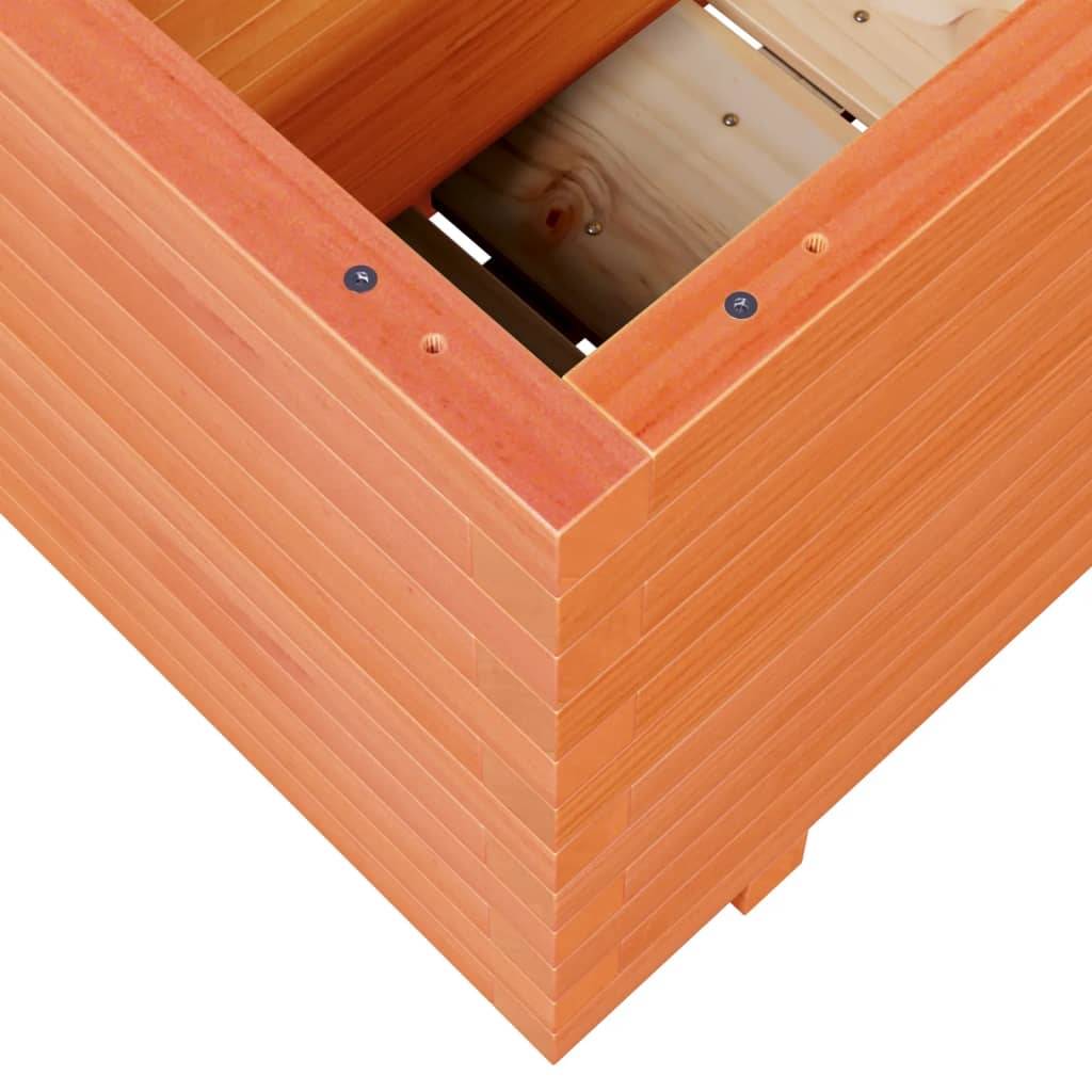 Maison Chic - Jardinière, Bac à fleurs, Pot de fleurs cire marron 110x40x49,5 cm bois de pin massif - Imagen 8