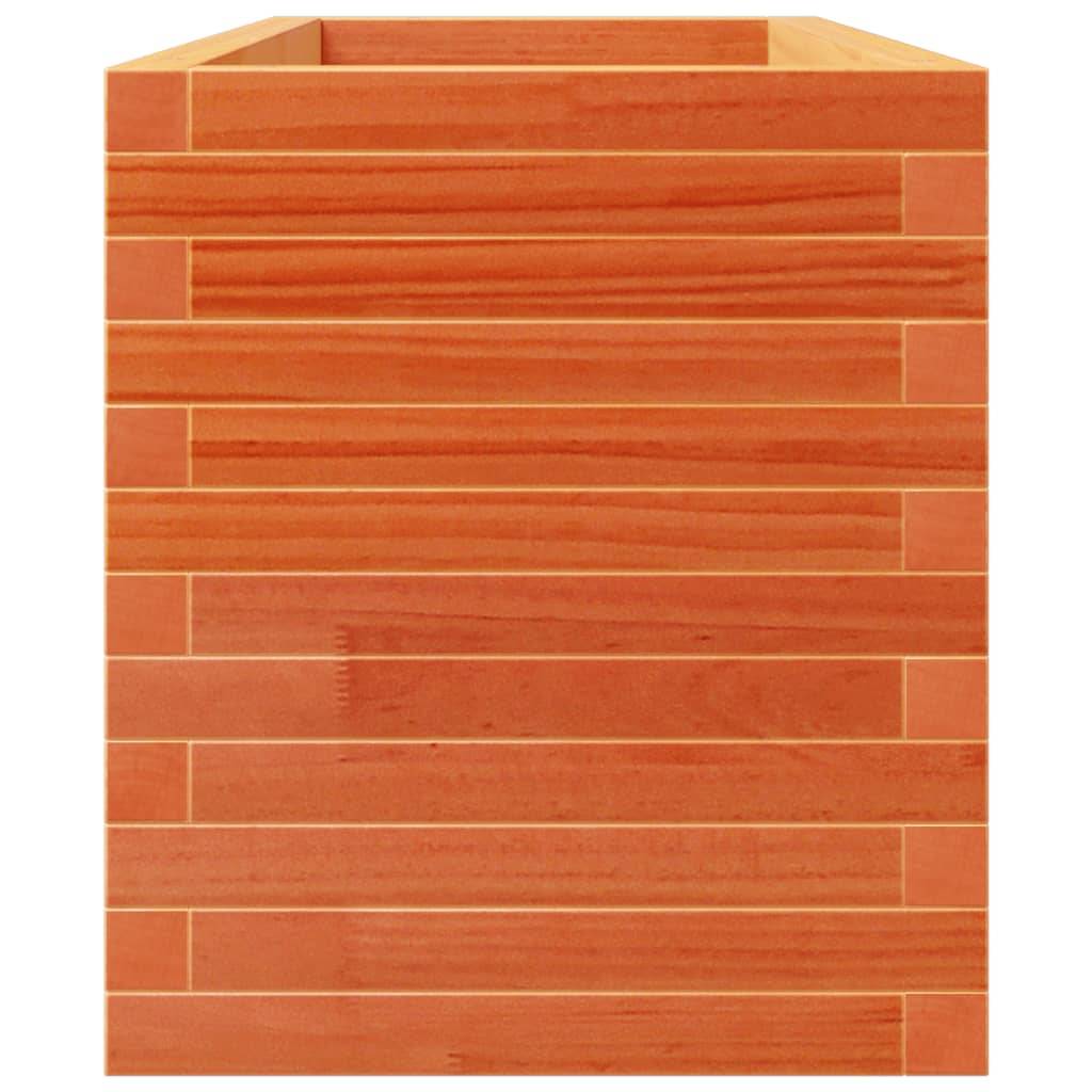 Maison Chic - Jardinière, Bac à fleurs, Pot de fleurs cire marron 110x40x49,5 cm bois de pin massif - Imagen 6